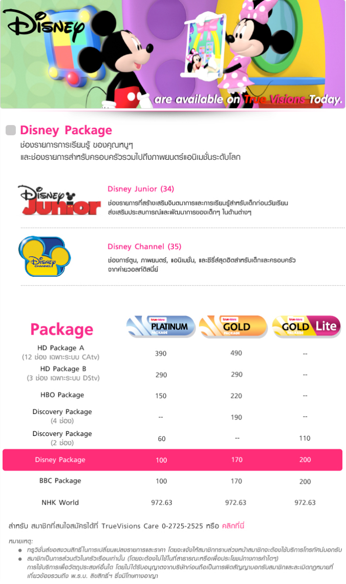 Disney Package ͧ¡á¹ ͧس˹ Ъͧ¡Ѻͺ 件֧Ҿ¹͹дѺš